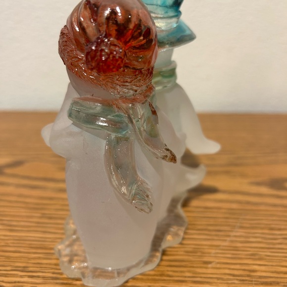 Festive Snowman Figurine with Blue and Red Accents - Picture 8 of 11